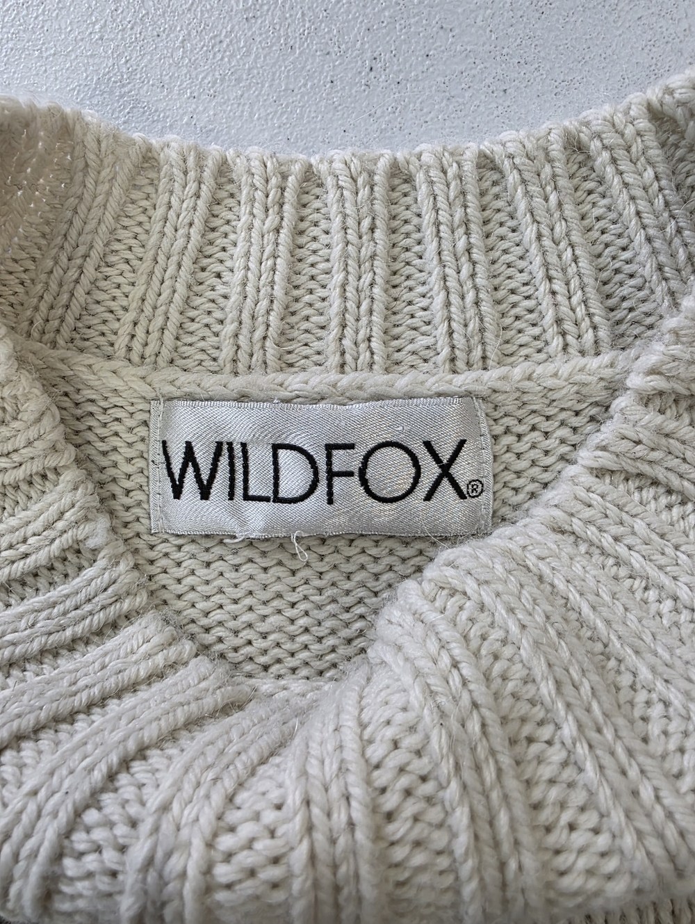 Wildfox  Knit wool & alpaca blend Sweater with Black Script - Picture 5 of 9
